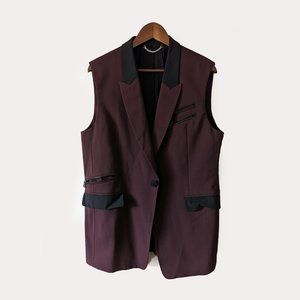 DIESEL BLACK GOLD - Formal tux burgundy vest - size 50